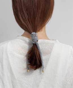 包拼邮 日本代购 ANEMONE日系U型发插刺绣织带马尾束发带发绳头绳