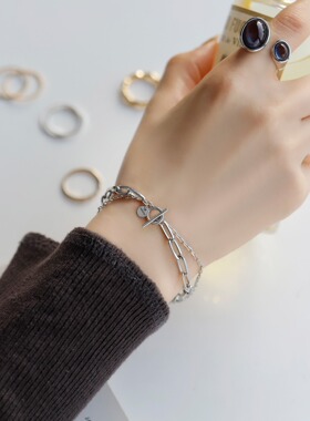 ANEMONE双链手链气质女冷淡风