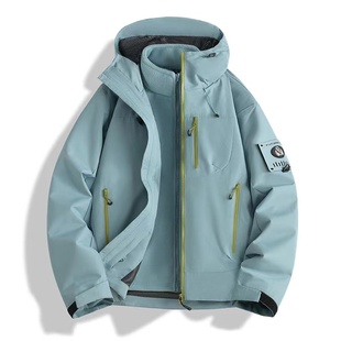 沖鋒衣外套男女春秋冬季 三合一連帽防風防水戶外登山服 2025年新款