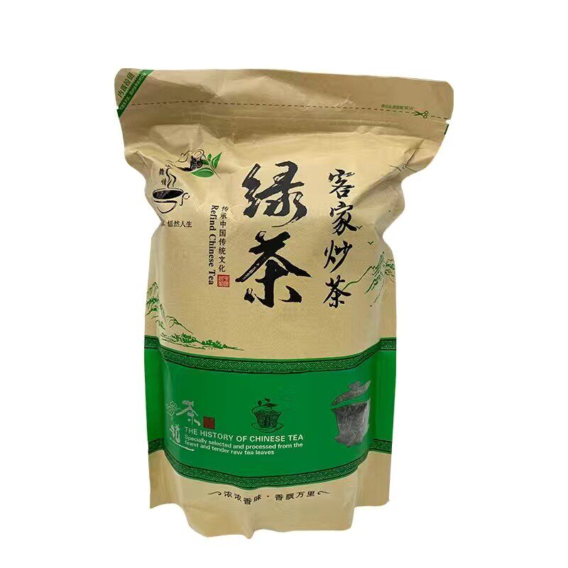 水舞情 客家传统炒绿茶 绿茶 春茶高山绿茶头春茶梅州炒绿茶500克