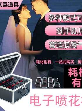 舞台电子喷花机遥控烟花机酒吧ktv求婚庆冷焰庆典气氛火道具耗材