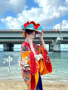 琉球服 冲绳和服租赁 冲绳琉球服租赁 冲绳旅拍摄影师跟拍照亲子
