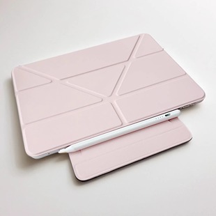 磁吸搭扣iPadA16保护套2025款iPadAir7硬壳2024款11寸2022苹果10代适用12.9三折Air13纯色air4平板iPad11防摔