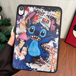 油画彩绘2025新款iPadair7保护套iPad10/11保护壳mini4/5迷你1/2/3适用苹果air6平板5第7/8/9代卡通2018款9.7