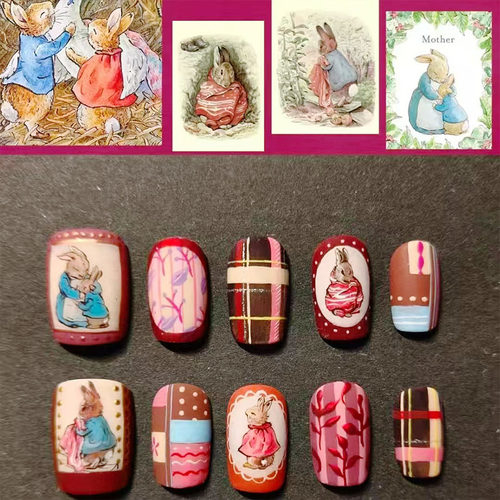 彼得兔穿戴甲甜妹风可爱卡通