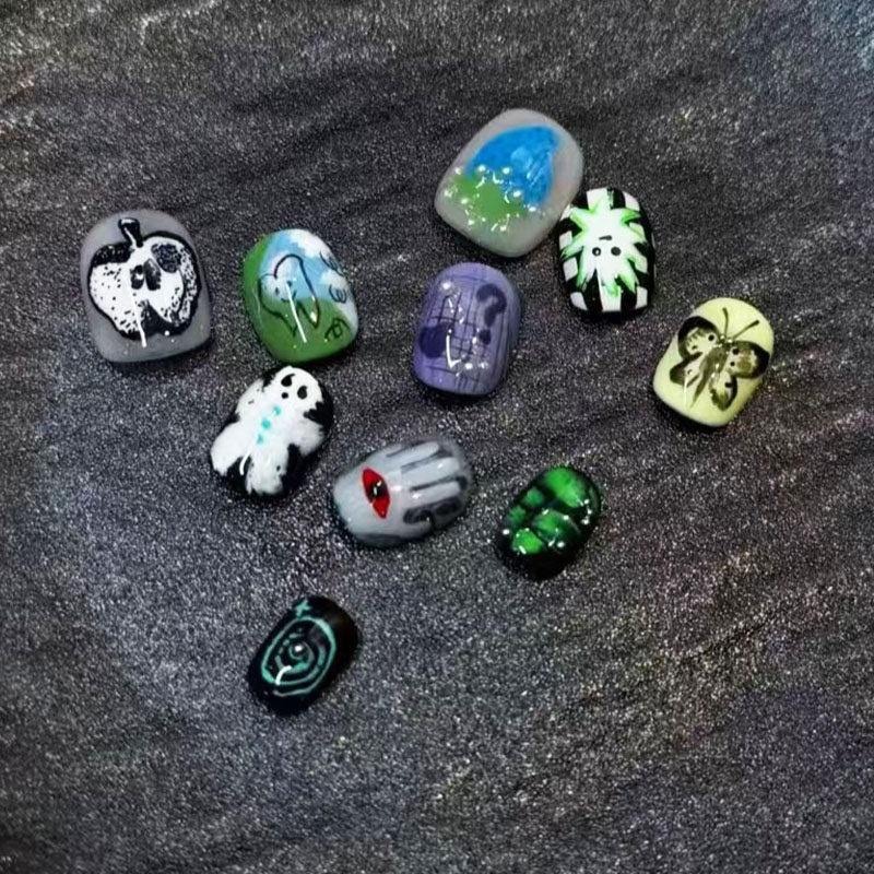 哥特潮纹小众设计穿戴甲