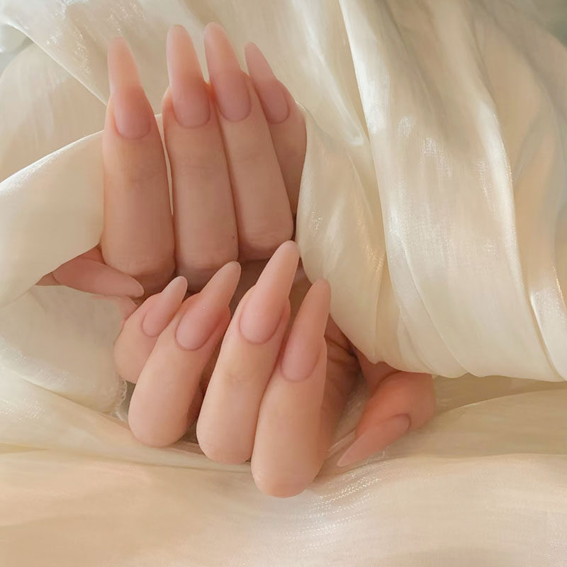 嬛嬛裸色磨砂穿戴甲甘露寺风格纯欲显白高级感新长杏仁款美甲贴片,彩妆/香水/美妆工具,穿戴甲/甲片,淘宝优惠券,粉丝福利购,淘宝优惠卷
