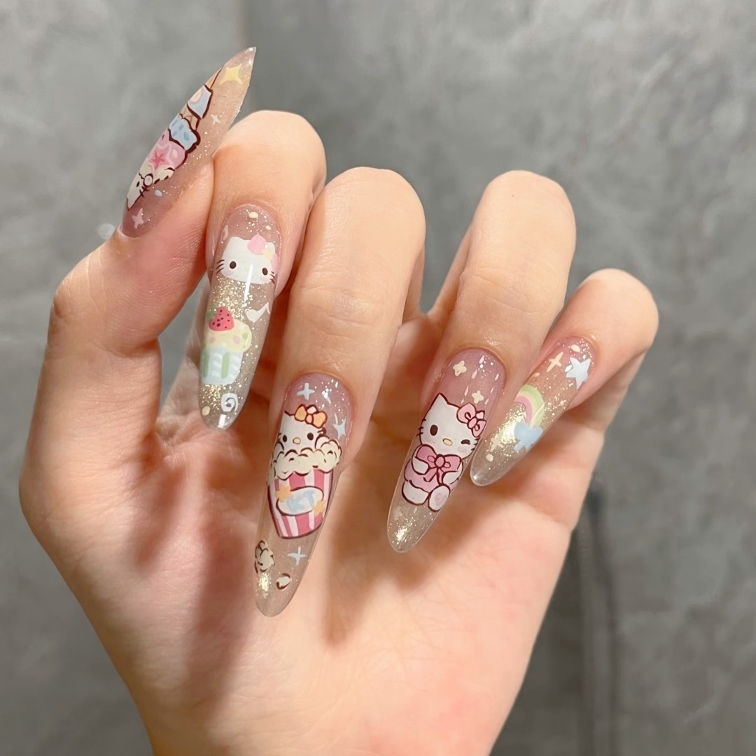 甜品Kitty穿戴甲甜美日系