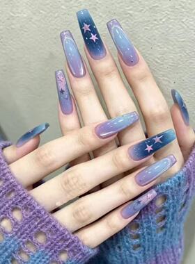 蓝海星落穿戴甲梦幻少女风