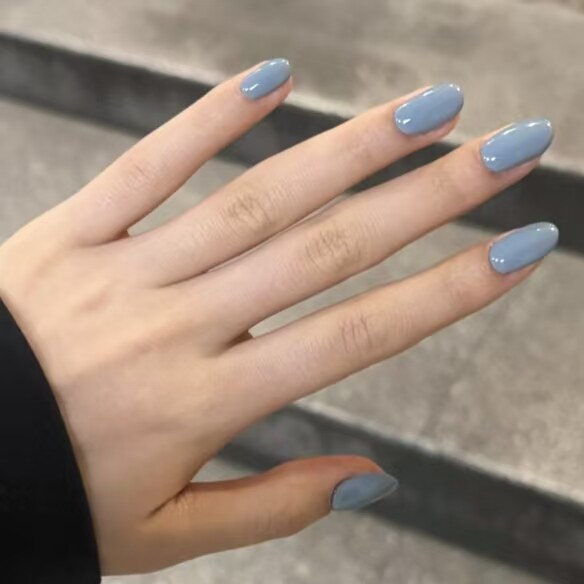 蓝调清禾穿戴甲简约素雅风简约