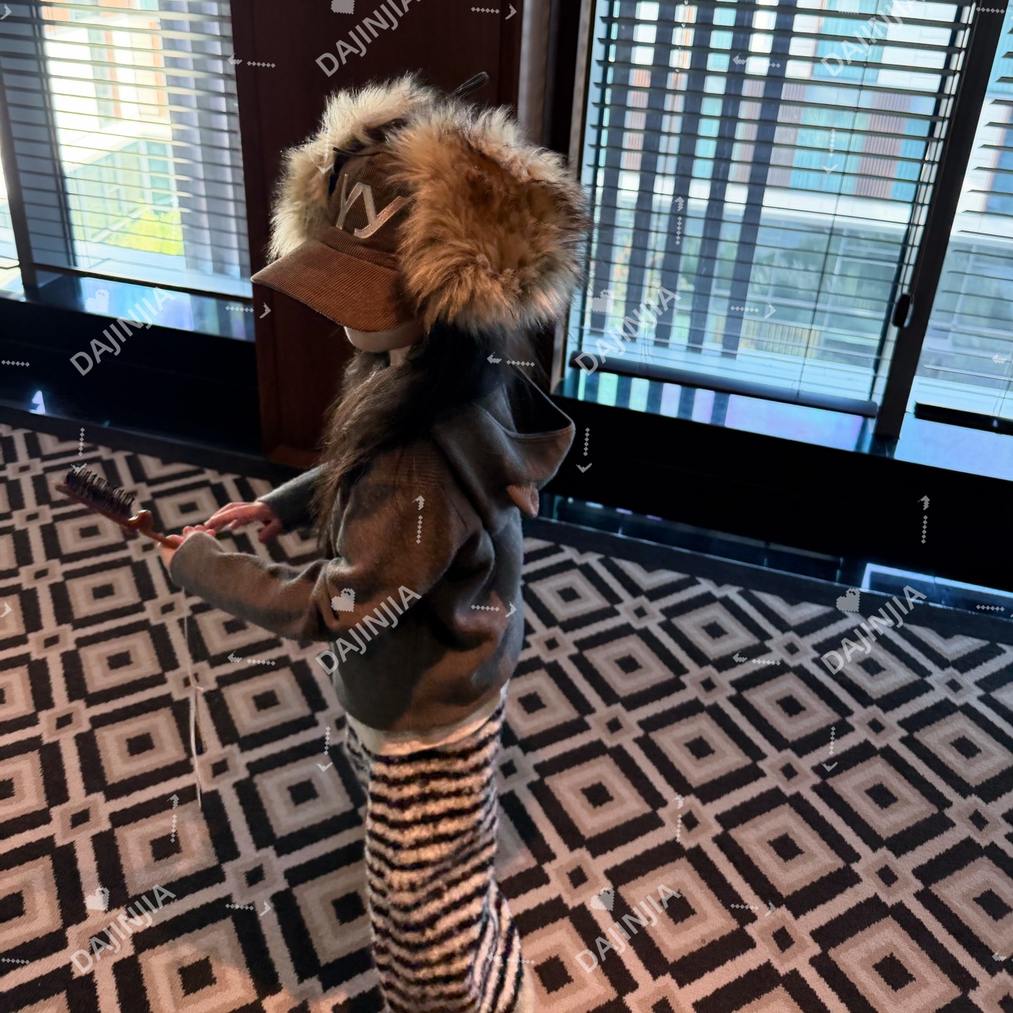 25秋冬新款羊毛立体耳朵针织毛衣套头上衣男女宝巨可爱保暖内搭