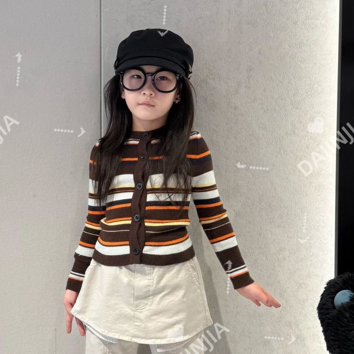 大金家童装入园甜妹针织开衫