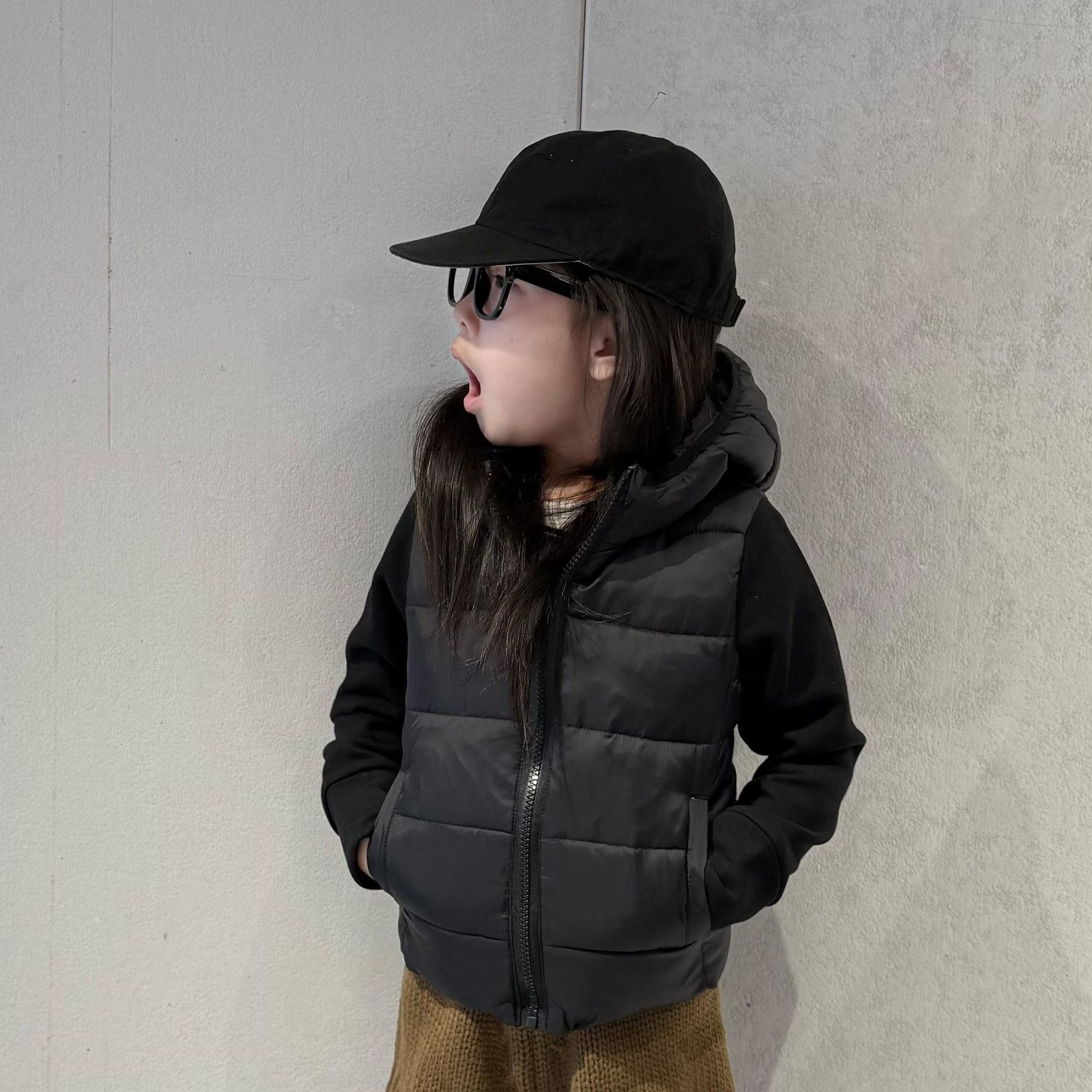 25秋冬新款男女童百搭连帽马甲轻便入园男女宝宝背心坎肩棉服外套