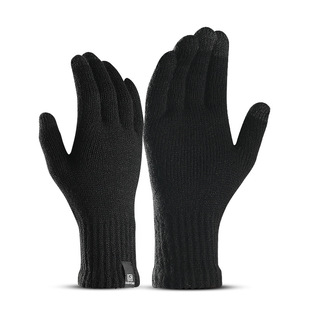 men women warm gloves wool手套 pure winter screen Knit touch