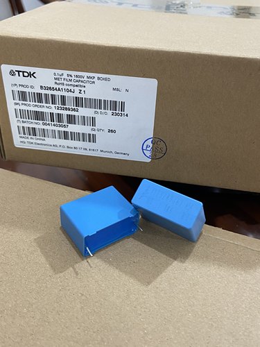 B32654A1104J EPCOS 西门子无极薄膜电容 0.1UF 1600V 104 1600V