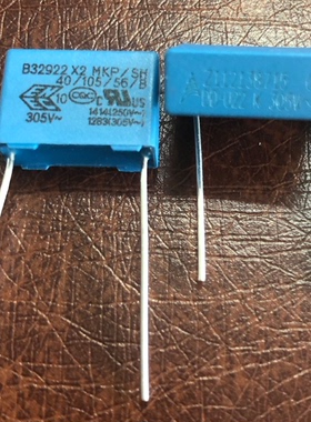 EPCOS西门子安规电容 0.22UF 305V 脚距15MM B32922C3224K189