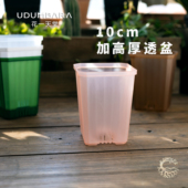 花一天堂花盆加高厚10cm方口半透明塑料彩色多肉热绿植蝴蝶兰花盆