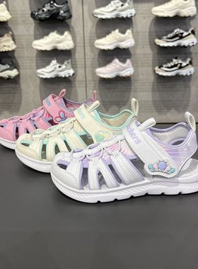 Skechers斯凯奇水陆溯溪鞋夏季女孩包头小动物可爱凉鞋302721L