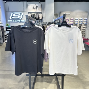 Skechers斯凯奇男女同款夏季吸湿速干圆领百搭短袖T恤衫P226U010