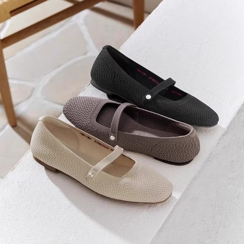 Skechers斯凯奇女士法式优雅透气舒适尖头玛丽珍单鞋休闲鞋159057