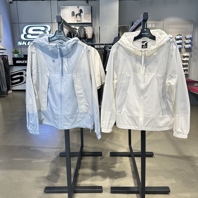Skechers斯凯奇夏季女士轻薄透气连帽百搭梭织防晒外套P226W117
