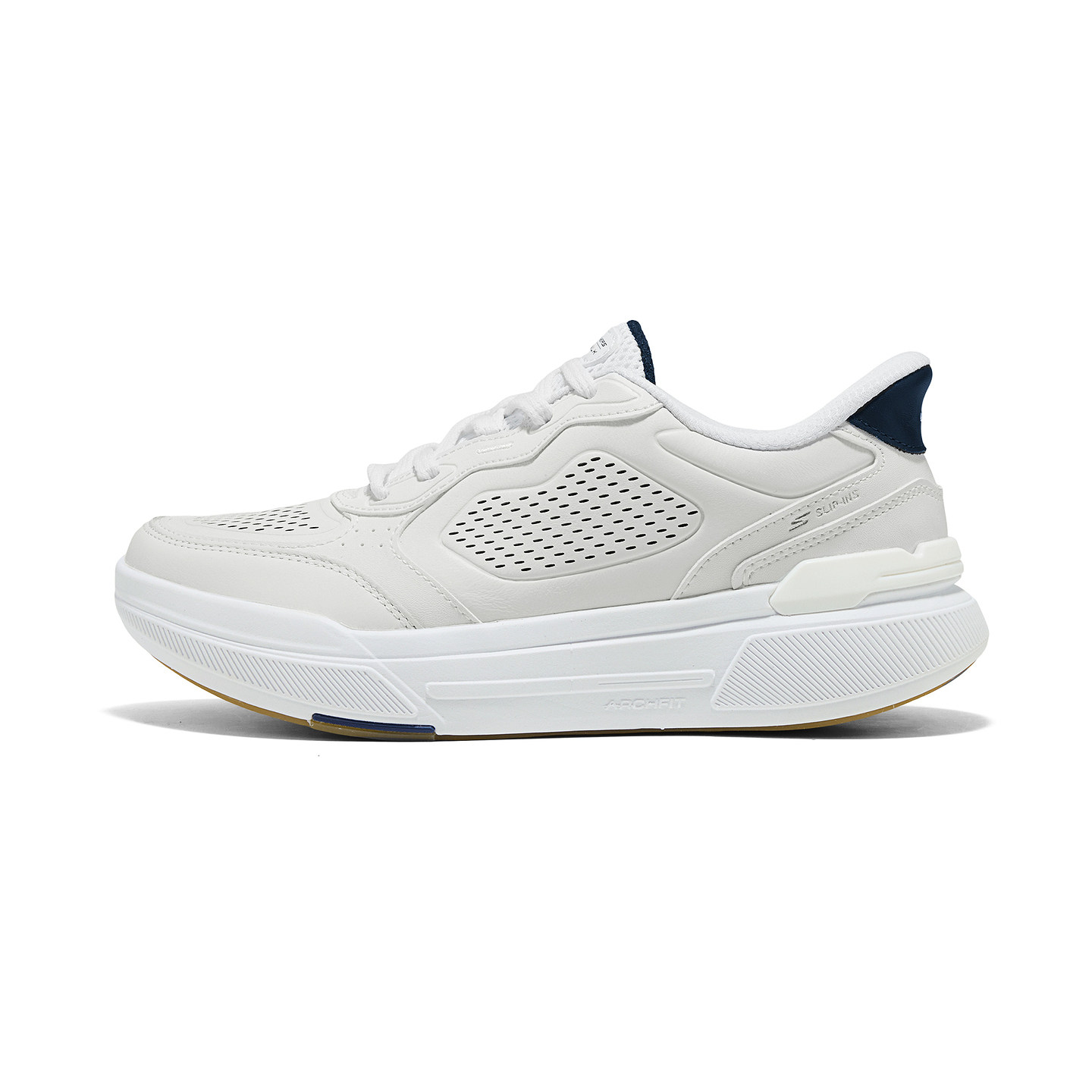 Skechers斯凯奇型动商务鞋女款闪穿一脚蹬轻盈透气运动板鞋126352