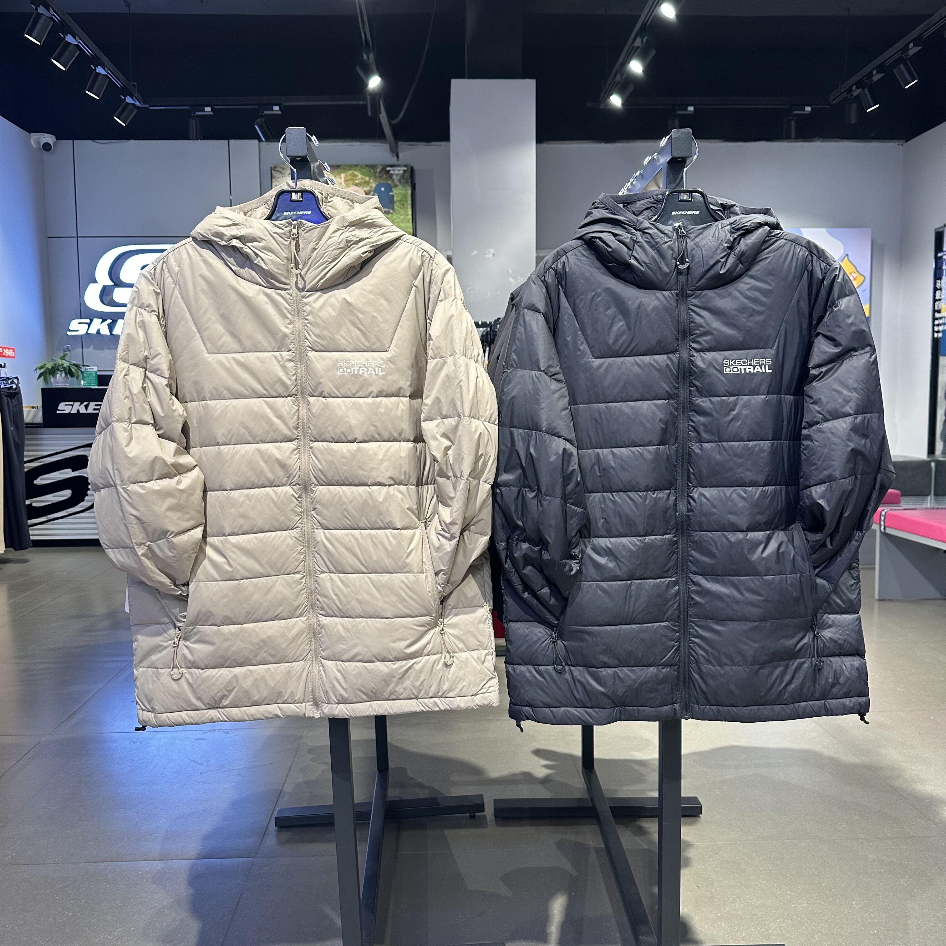 Skechers斯凯奇秋冬男士保暖舒适御寒户外防风羽绒外套P425M168