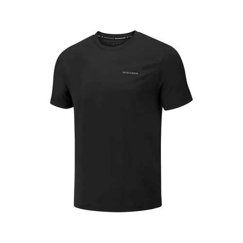 Skechers斯凯奇男士夏季圆领纯色简约吸湿速干短袖T恤衫P226M087