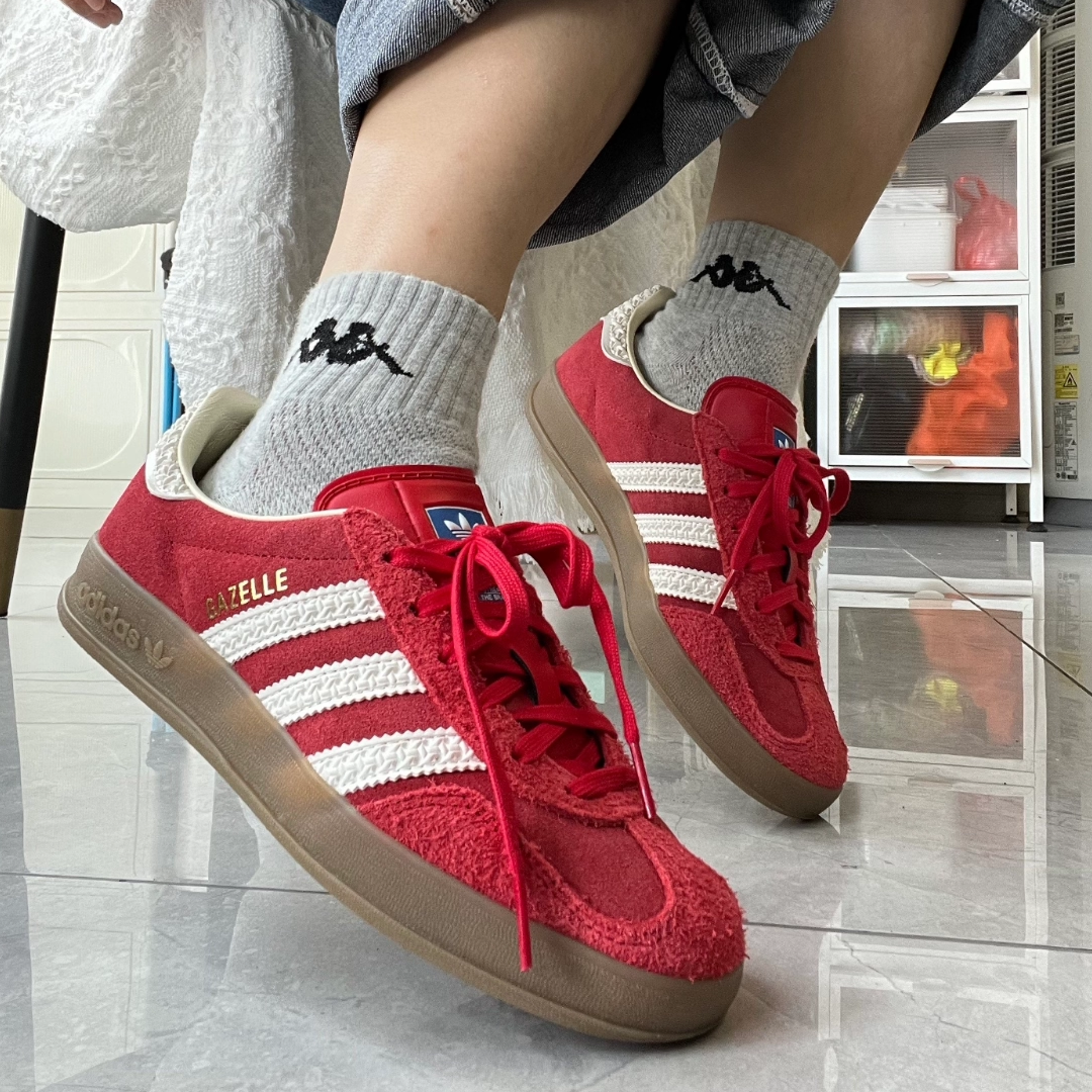 Adidas阿迪达斯三叶草男女复古德训休闲板鞋低帮透气情侣鞋IF1808