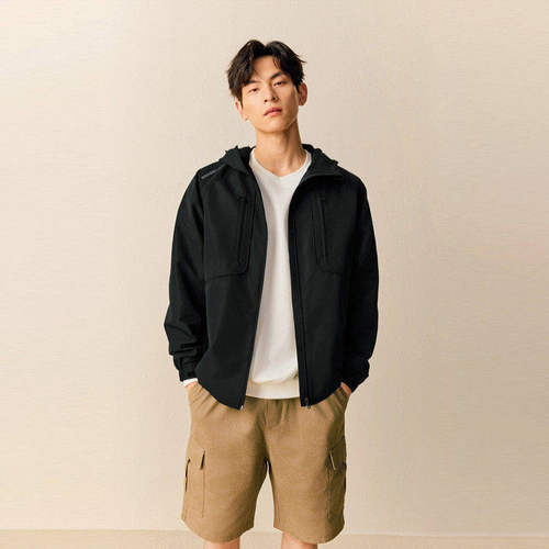 Skechers斯凯奇男女简约百搭连帽舒适亲肤L426M068外套L426W080