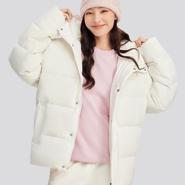 Skechers斯凯奇男女同款百搭保暖短款梭织连帽羽绒服外套L324U154