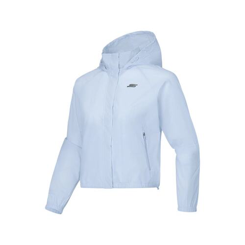 Skechers斯凯奇夏季女士防泼水凉感短款运动防晒服外套P225W004