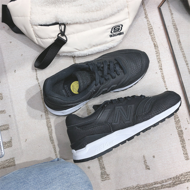 New Balance NB秋冬保暖女鞋防滑皮面运动慢跑步鞋WL997HDB/HSP