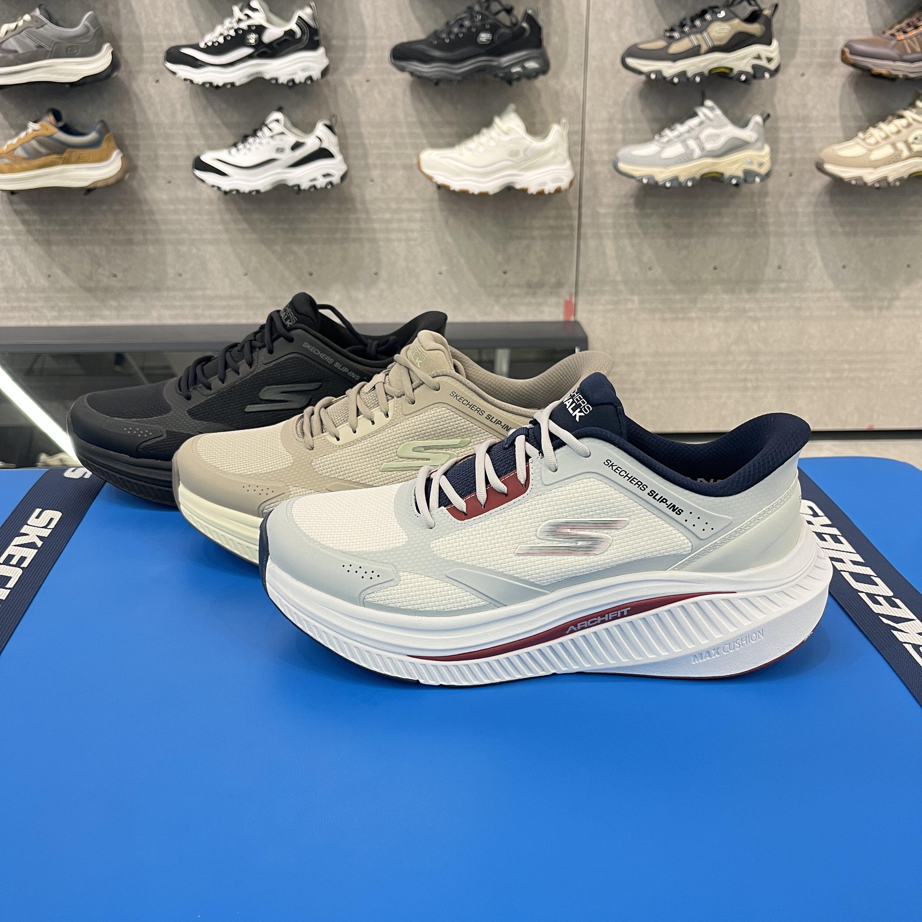 Skechers斯凯奇春季男士网面透气缓震耐磨舒适时尚健步鞋216351