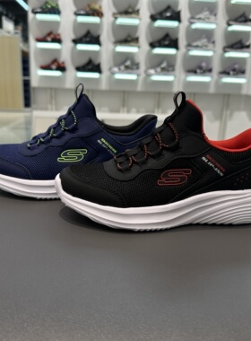 Skechers斯凯奇秋季男童舒适百搭透气闪穿运动休闲鞋404208L