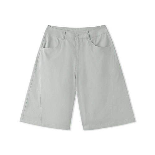 Skechers斯凯奇夏季女子复古纯色百搭宽松休闲短裤五分裤L326W012