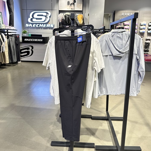 Skechers斯凯奇男士锥形显瘦亲肤舒适休闲运动针织长裤P226M095
