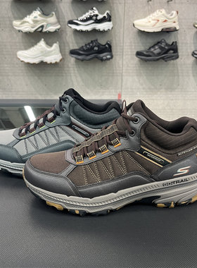 Skechers斯凯奇男士2024秋季舒适简约百搭中帮户外跑步鞋220759C