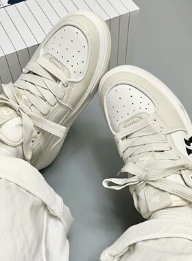 MLB男女同款25新款复古板鞋舒适百搭运动厚底增高休闲鞋3ASXCLB3N