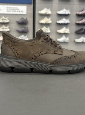 Skechers斯凯奇男士轻盈舒适闪穿一脚蹬商务牛皮休闲鞋皮鞋205311