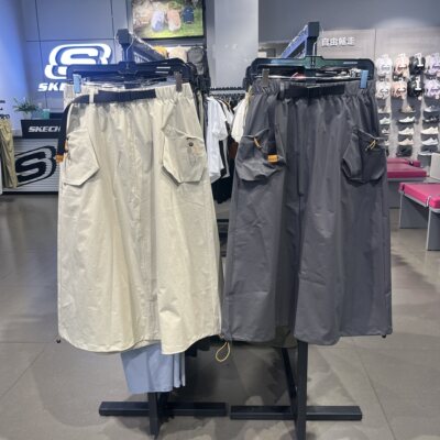 Skechers斯凯奇春季郊野户外系列女子抗静电梭织工装长裙P225W231