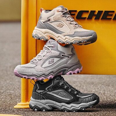 Skechers斯凯奇秋季女士耐磨缓震运动鞋中帮户外徒步鞋180212C