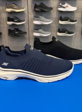 Skechers斯凯奇男士Go Walk7舒适透气厚底休闲运动健步鞋216634