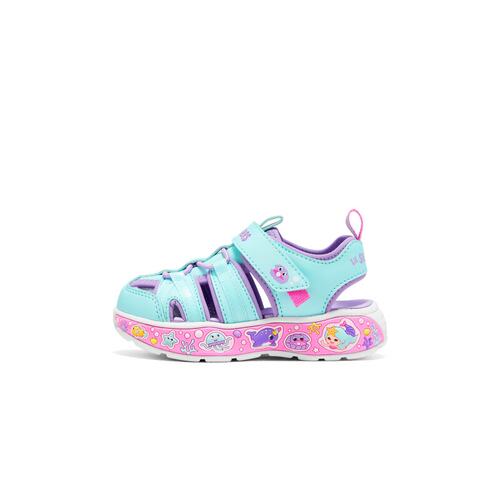 Skechers斯凯奇女孩童趣可爱小童魔术贴轻巧耐磨包头凉鞋303162N