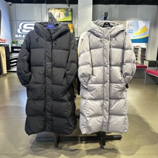 Skechers斯凯奇女士秋冬防沾水防风抗静电连帽抗菌羽绒服P425W051