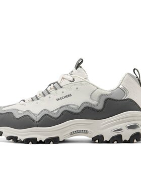 Skechers斯凯奇女士秋季轻质舒适厚底增高老爹鞋休闲运动鞋150725