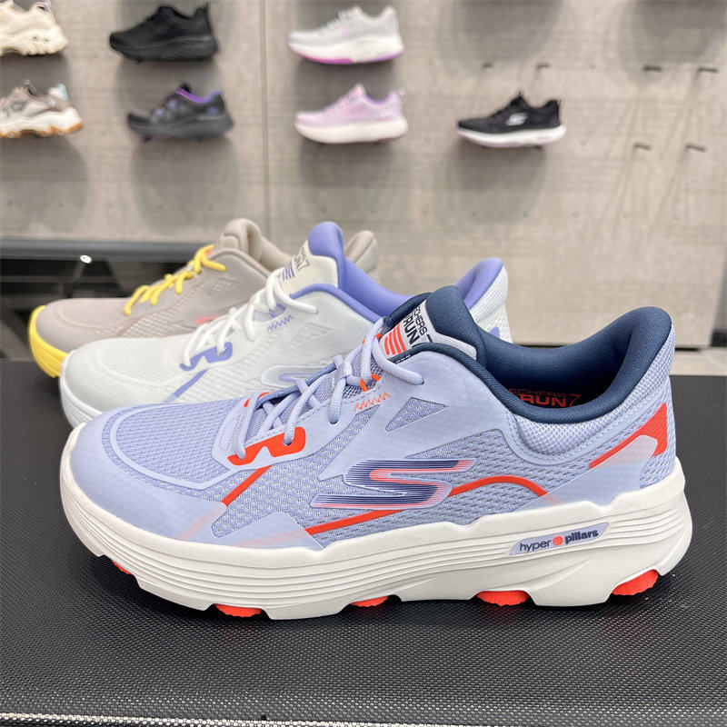 Skechers斯凯奇女鞋透气时尚减震软底增高专业跑步鞋运动鞋129336