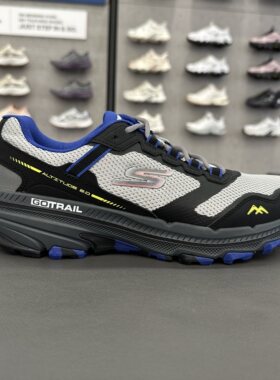 Skechers斯凯奇男士郊野跑步鞋户外舒适耐磨缓震运动鞋220754C