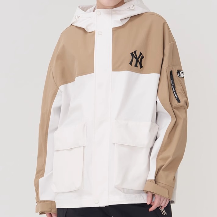 MLB男女连帽工装防风夹克外套
