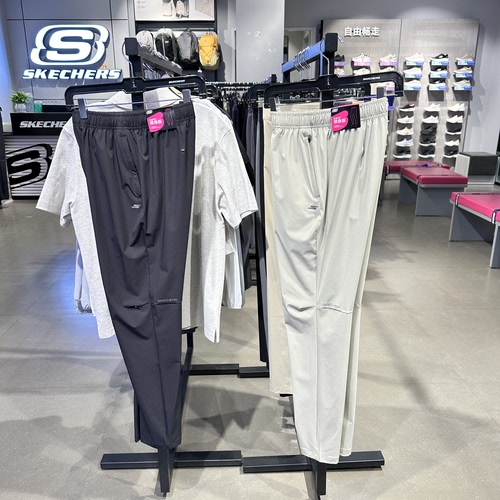 Skechers斯凯奇女士夏季舒适透气束脚裤梭织休闲运动长裤P226W099